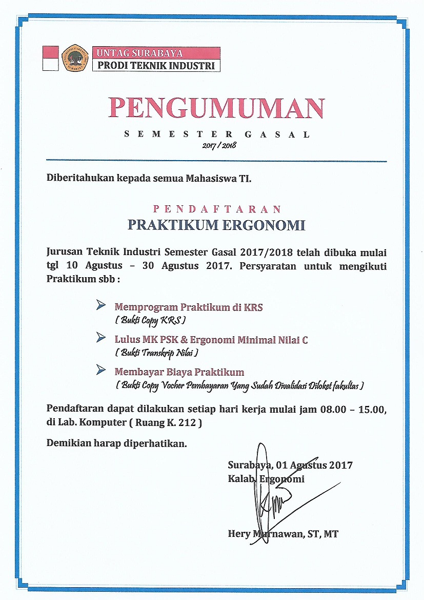 PRAKTIKUM ERGONOMI GASAL 2017/2018